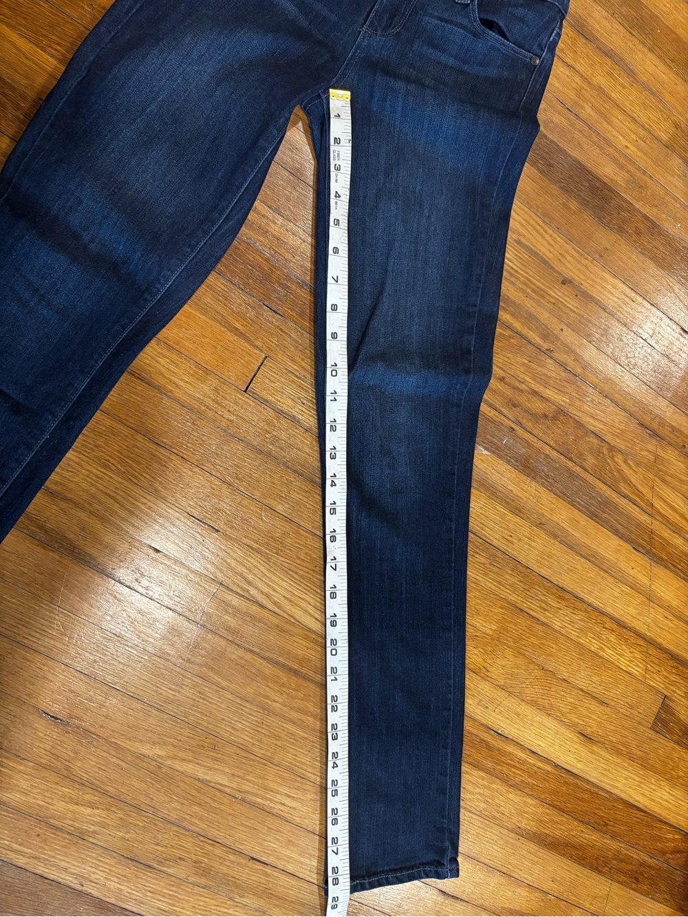 Paige Skyline Ankle Peg Skinny Jeans in Caswell Blue - Picture 11 of 12